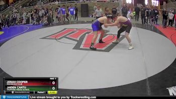 250 lbs 3rd Place Match - Jonah Cooper, Falcon Mat Club vs Jaiden Cantu, Talmadge Middle School