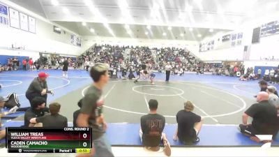 150 lbs Cons. Round 2 - Caden Camacho, Woodbridge vs William Treas, Yucca Valley Wrestling