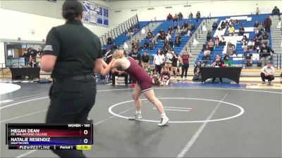 160 lbs Cons. Semi - Megan Dean, Mt. San Antonio College vs Natalie Resendiz, Unattached