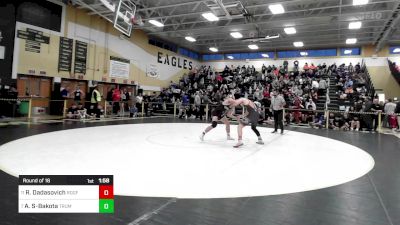 160 lbs Round Of 16 - Ryder Dadasovich, Ridgefield vs Alex Sparks-Bakota, Trumbull