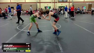 80 lbs Finals (2 Team) - Dominic Blocker, North Baltimore WC vs Jacob Long, Machine Shed WC