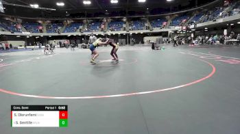 130 lbs Cons. Semi - Scarlett Gentille, O`Fallon vs Sharon Olorunfemi, Schaumburg