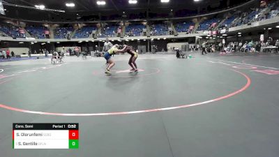 130 lbs Cons. Semi - Scarlett Gentille, O`Fallon vs Sharon Olorunfemi, Schaumburg