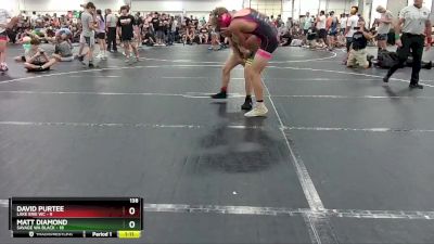 138 lbs Round 5 (6 Team) - David Purtee, Lake Erie WC vs Matt Diamond, Savage WA Black