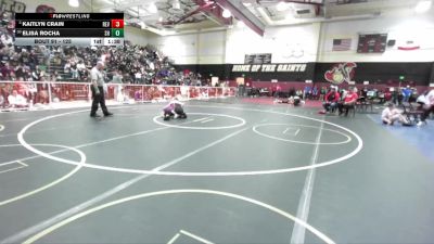 125 lbs Champ. Round 1 - Kaitlyn Crain, Redlands East Valley vs Elisa Rocha, Shadow Hills