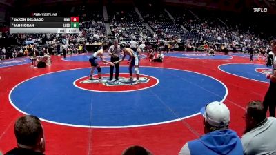 2A-165 lbs Semifinal - Jaxon Delgado, Ringgold vs Ian Horan, Lovett School