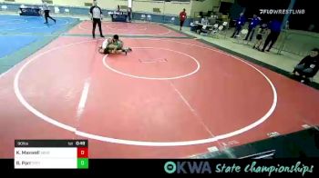 90 lbs Consi Of 8 #2 - Kace Maxwell, Skiatook Wrestling Club vs Brian Parr, Standfast