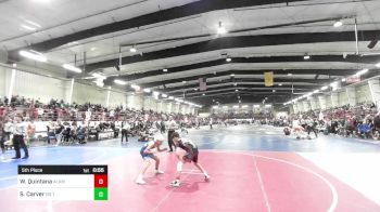 95 lbs 5th Place - Wyatt Quintana, Alamosa vs Slade Carver, No Team