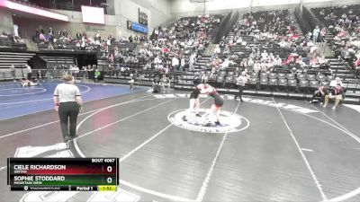 4A 140 lbs Champ. Round 1 - Ciele Richardson, Uintah vs Sophie Stoddard, Mountain View