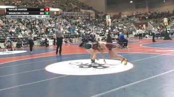 5A 130 lbs Semifinal - Raylee Hunter, Lake Hamilton vs Braelynn Lynch, Beebe High School