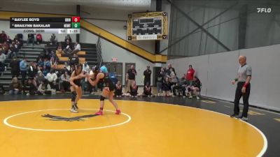 130 lbs Cons. Semi - Brailynn Bakalar, Newton vs Baylee Boyd, Grinnell