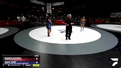 112 lbs Quarterfinal - Hannah Ramirez, Sunnyvale Wrestling Club vs Kiana Vann, Grace M Davis High School Wrestling