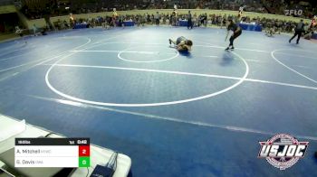 160 lbs Semifinal - Austin Mitchell, Newcastle Youth Wrestling vs Gage Davis, Oklahoma Wrestling Academy