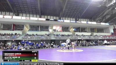 150 lbs Round 3 (4 Team) - Scottie Meier Jr, Lincoln East vs Geovanny Garcia, Grand Island JV