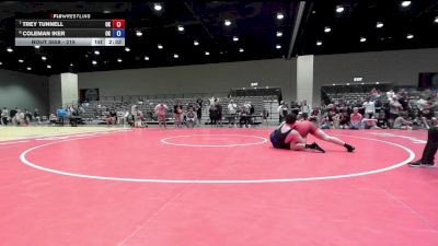 215 lbs Cons. Round 5 - Trey Tunnell, OK vs Coleman Iker, OK