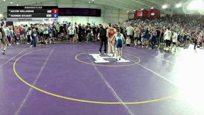 110 lbs Quarters - Jacob Willaman, Beast Mode Wrestling vs Tanner Stuart, Bad Karma Wrestling Club