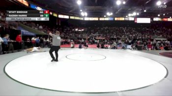 3A 175 lbs 3rd Place Match - Razden Harris, Ririe vs Wyatt Bingham, Oakley
