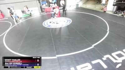 175 lbs Cons. Semi - Wyatt Thaller, Vacaville Wrestling Club vs Sha`him Kimbrell, Community Youth Center - Concord Campus Wrestling