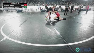 126 lbs Consi Of 8 #1 - Addison Willis, Wagoner Takedown Club vs Christianna Patterson, D3 Wrestling Cluib