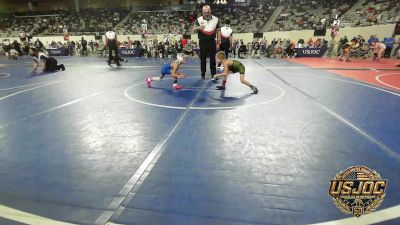 43 lbs Consolation - Finlee Bowman, Team Tulsa Wrestling Club vs Rhett Hopper, Piedmont