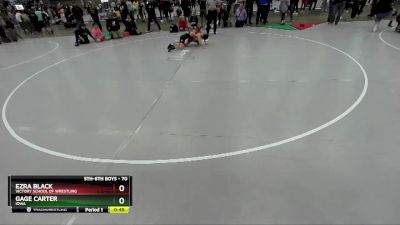 70 lbs Cons. Round 2 - Gage Carter, Iowa vs Ezra Black, Victory School Of Wrestling