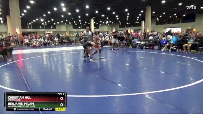 90 lbs Semifinal - Benjamin Milam, Valhalla Wrestling Club vs Christian Hill, Unattached