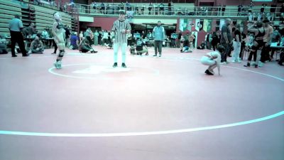 14U - 80/84 Cons. Semis - Lynkoln Hammond, Midwest Regional Training Center vs Acelynn Bausch, Oak Hill Wrestling Club