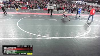 90 lbs Cons. Round 2 - Coy Anderson, Luxemburg-Casco vs Griffin Wineski, IGH Youth Wrestling