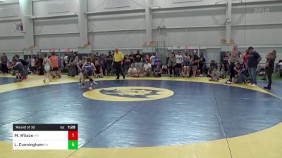 85-J lbs Round Of 32 - Maverik Wilson, WV vs Landen Cunningham, PA