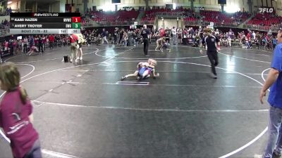82 lbs Cons. Round 4 - Avery Troyer, Seward Wrestling Club vs Kami Hazen, Medicine Valley Wrestling Club