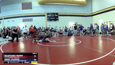 175 lbs Cons. Round 2 - De`Anthony Woods, Panther Wrestling Club vs Denny Allgood, Bloomington South Wrestling Club