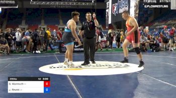 285 lbs Rnd Of 64 - Grant Warmuth, Indiana vs Jason Reyes, Colorado