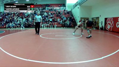 165 lbs Quarterfinal - Austin LaForce, Berea-Midpark vs Troy Myers, Wadsworth