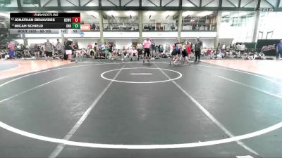 92-100 lbs Quarterfinal - Micah Schield, Unattached vs Jonathan Benavides, Gulf Coast Wrestling Club