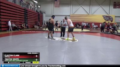 285 lbs Cons. Round 4 - Clayton Clark, Simpson vs Triston White, North Iowa Area Community College