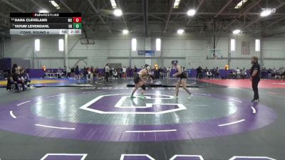 145 lbs Cons. Round 4 - Tatum Levendahl, Dubuque vs Dana Cleveland, Wartburg