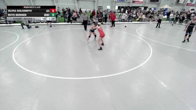 JR GIRLS HARDLUCK - 114.6-118 Champ. Round 3 - Olivia Goldsmith, Alabama Takedown Academy vs Rhys Bernier, Mile High Wrestling Club