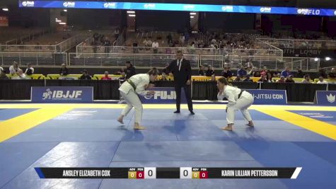 Karin Lillian Pettersson vs Ansley Elizabeth Cox 2025 Pan Jiu Jitsu IBJJF Championship