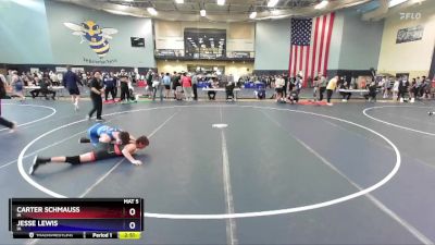 126 lbs Cons. Round 3 - Carter Schmauss, IA vs Jesse Lewis, IA