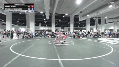 Champ. Round 1 - Bailey Hoard, California vs Grace Loutzenhiser, Pioneer Grappling Academy