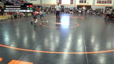 78 lbs Quarterfinal - Braxton McLaren, Hammerin Hawks vs Braxton Wyckoff, LMWC