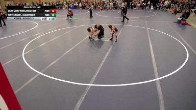 8U - C Cons. Semis - Lightning Whiterabbit, Coon Rapids Mat Bandits Wrestling Club vs Mize Mickelson, Perham Wrestling Club