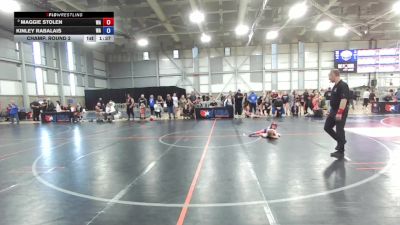 8U Girls - 43 lbs Champ. Round 2 - Maggie Stolen, WA vs Kinley Rabalais, WA