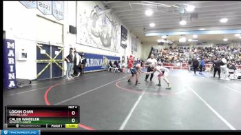 126 lbs Cons. Round 1 - Caleb Wheeler, Newport Harbor vs Logan Chan, Vista Del Lago
