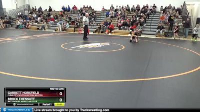 B-5 lbs Cons. Round 1 - Garrett Horsfield, Cuba City/Southwestern/Benton vs Brock Chesnutt, Bettendorf Wrestling Club