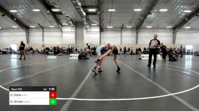 119 lbs Rr Rnd 2 - Dylan Saba, Black Fox Wrestling Academy vs Bear Winter, Sanderson Wrestling Academy