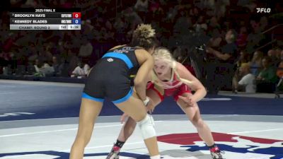 68 kg Champ. Round 2 - Brooklyn Hays, USOPTC/TMWC vs Kennedy Blades, Hawkeye Wrestling Club/TMWC