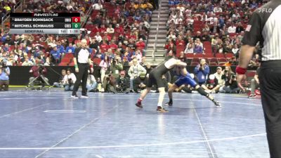 2A-120 lbs Semifinal - Brayden Bohnsack, Union, LaPorte City vs Mitchell Schmauss, Crestwood, Cresco