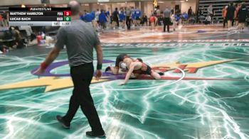 127 lbs Round 3 (4 Team) - Matthew Hamilton, Post Falls, ID vs Lucas Bach, Washington, IL