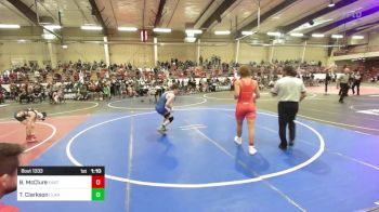 157 lbs Quarterfinal - Brody McClure, East Valley Wrestling Club vs Trey Clarkson, Clarkson Club